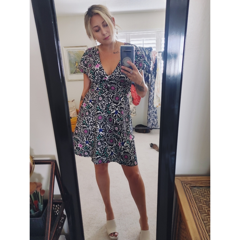 Floral V-Neck Dress
